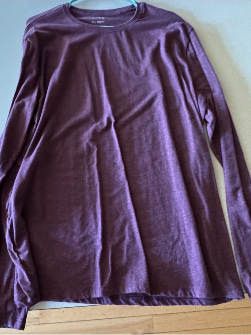 Apt. 9 Men's Crewneck Long Sleeve - Plum Purple